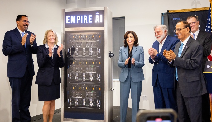 Empire AI consortium announcement with government officials